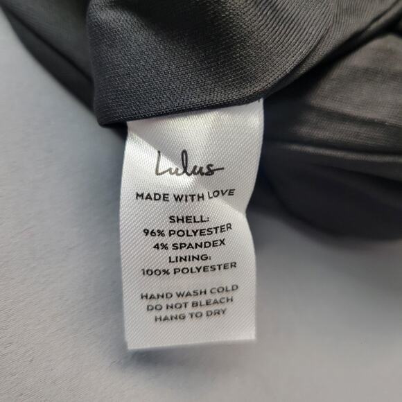 Lulus Dress Womens Medium Purple Sequin Strapless Asymmetrical Ruched Cocktail - Picture 15 of 16